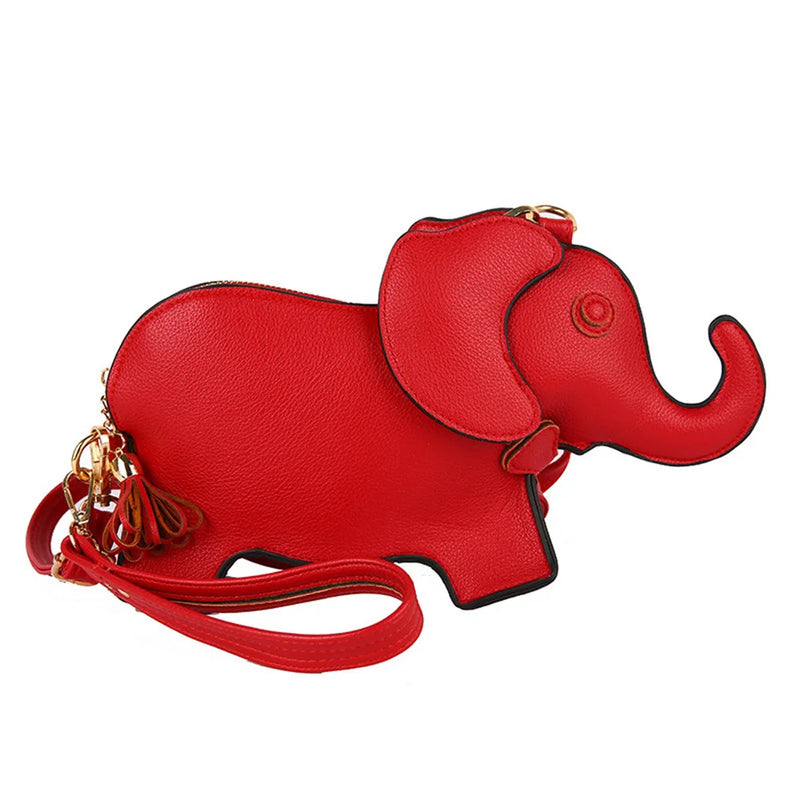 Elephant Women Wallet Clutch Bags Leather Shoulder Bag