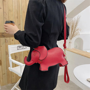 Elephant Women Wallet Clutch Bags Leather Shoulder Bag