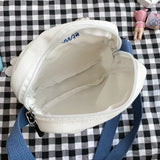 Rabbit Print Crossbody Bag Canvas Shoulder Bag for Women Mini Bags