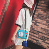 Robot Girls Shoulder Bag Canvas Crossbody Bag Handbag Chest Bag