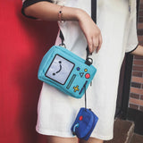 Robot Girls Shoulder Bag Canvas Crossbody Bag Handbag Chest Bag