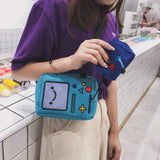 Robot Girls Shoulder Bag Canvas Crossbody Bag Handbag Chest Bag