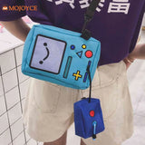 Robot Girls Shoulder Bag Canvas Crossbody Bag Handbag Chest Bag