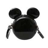 Cartoon Round Bag Handbag High PU Leather Mini Large Ear Round Bag Shoulder Mess