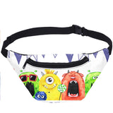 Kids Cartoon Running Sport Waist Bag Fanny Pack Mini Crossbody Lumbar Bag