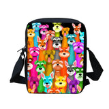 Schnauzer Teen Girl Shoulder Handbag Casual Messenger Crossbody
