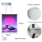 Women's Cartoon Shoulder Bag I'm Busy Casual Large Capacity Eco Shopping Bags