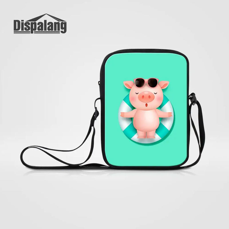 Piggy Pig Prints Shoulder Crossbody Bag for Women