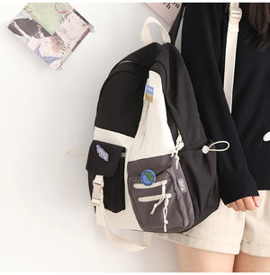 Cute Cartoon Backpack for Teen Girls School College Bag