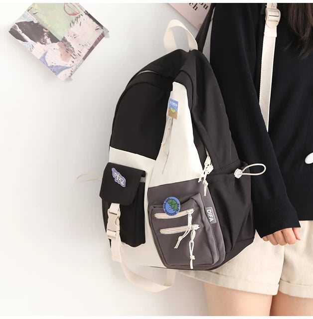 Cute Cartoon Backpack for Teen Girls School College Bag