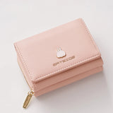 Cartoon Square Zipper Hasp PU Leather Purse Woman High Wallets