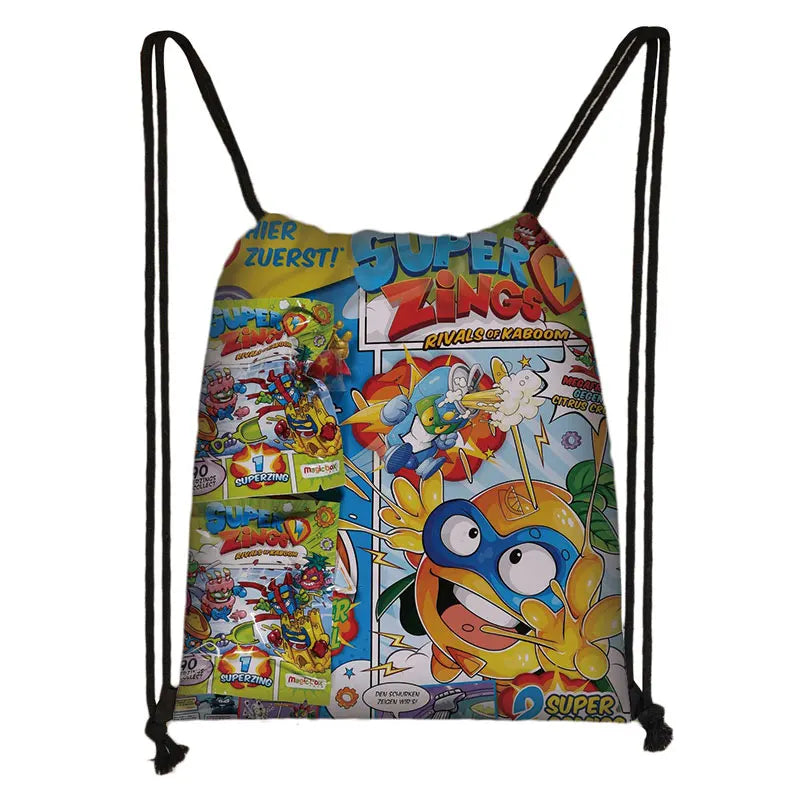 Cartoon Zings Drawstring Bag Teenager Storage