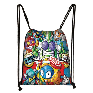 Cartoon Zings Drawstring Bag Boys Girls Storage Backpack