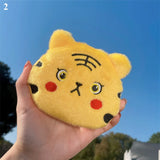 Tiger Coin Purse Plush Coin Purses Keychain Zip