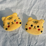 Tiger Coin Purse Plush Coin Purses Keychain Zip