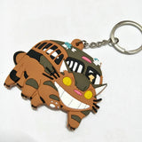 Totoro Key Chain Double-sided Pattern Kids Toy Bag Pendant Metal Key Ring