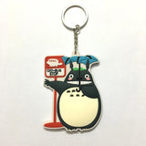 Totoro Key Chain Double-sided Pattern Kids Toy Bag Pendant Metal Key Ring