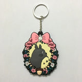 Totoro Key Chain Double-sided Pattern Kids Toy Bag Pendant Metal Key Ring