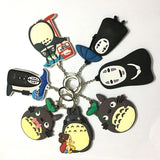 Totoro Key Chain Double-sided Pattern Kids Toy Bag Pendant Metal Key Ring