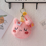 Unicorn Plush Hand Strap Coin Purse PVC Clutch Bag