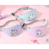 Sequins Unicorn Waist Bag Glitter Kids Fanny Pack