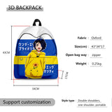 3D Print Wonder Egg Priority Backpacks Oxford Waterproof Casual Travel Bags