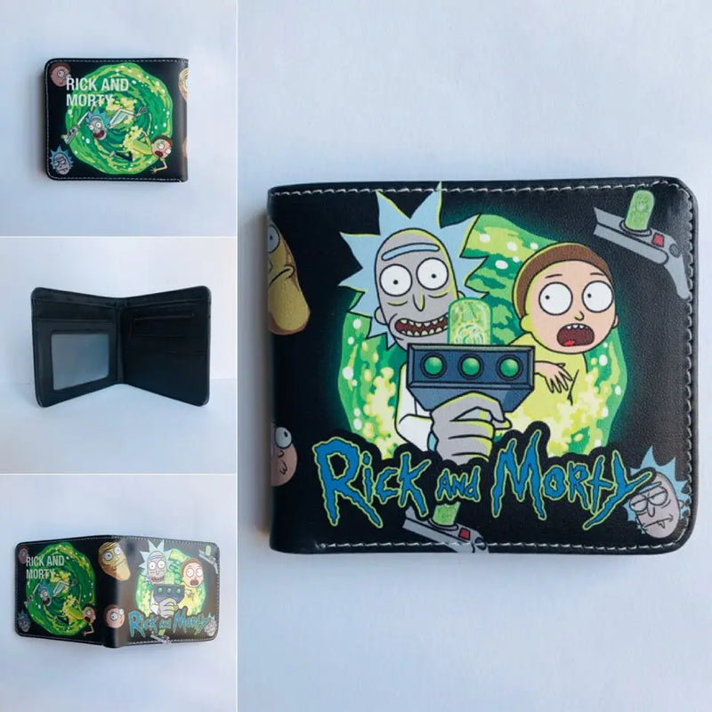 Cartoon Leather Purse Dollar Short Wallet for Kids Men Women