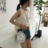 Cartoon Women Shoulder Bag Lady Girl Canvas Handbag Purse Bags