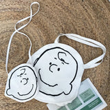 Cartoon Women Shoulder Bag Lady Girl Canvas Handbag Purse Bags