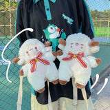 Sheep Doll Toy Bag Wool Velvet Girl Personality Shoulder Messenger Bags