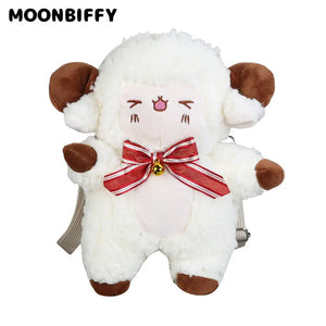 Sheep Doll Toy Bag Wool Velvet Girl Personality Shoulder Messenger Bags