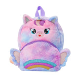 Angel Wings Plush Backpack Cartoon Big Eyes Children Backpack Girls Schoolbag