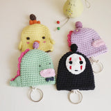 Cartoon Octopus Rabbit Lion Key Bag