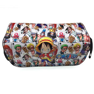 One Piece Luffy Pencil Case Cosmetic Makeup Organizer Bag