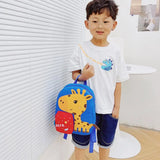Cartoon Backpack Cotton Children Kindergarten Student School Bag