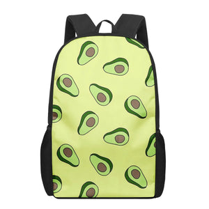 Avocado Print School Bags for Boys Girls Backpacks Kids Book Bag Satchel