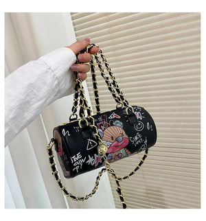 Cartoons Graffiti Crossbody Bags For Women