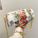 Cartoons Graffiti Crossbody Bags For Women