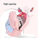 Rainbow School Backpack for Girls Grade 1-6 Women Travel Backpacks