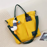 Cartoons Women Handbag Shoulder Bags Large Capacity Canvas