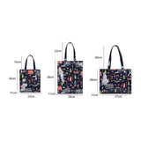 Cartton Print PVC Reusable Women's Shopping Bag Eco Friendly Flower