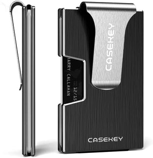 Carbon Fiber Metal Wallet with Money Clip