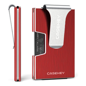 Carbon Fiber Metal Wallet with Money Clip