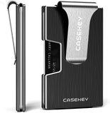 Carbon Fiber Metal Wallet with Money Clip