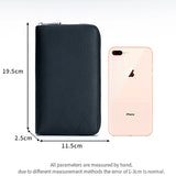 Cash Budget Passport Wallet Clutch Bag for iPhone 13 Pro Zipper Long