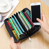 Cash Budget Passport Wallet Clutch Bag for iPhone 13 Pro Zipper Long