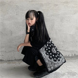 Cashew Flower Harajuku Canvas Bag Shoulder Bag Casual Bag Men And Women