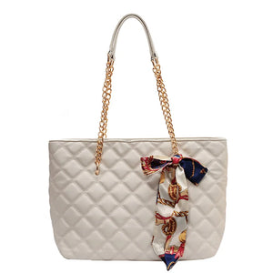 Classic Diamond Lattice Shoulder Bags for Women Solid Large Capacity Totes