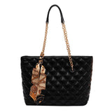 Classic Diamond Lattice Shoulder Bags for Women Solid Large Capacity Totes