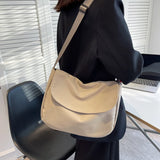 Casual Women Shopper Tote Bag Solid Large Capacity Shoulder Bag Crossbody Bags